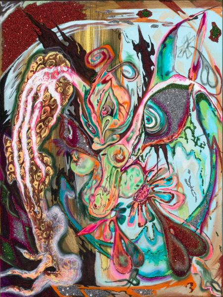 STEPPING TOWARDS MY DARKEST BITS TO HEAR A FAMILIAR SONG. THE WORDS HAVE CHANGED, BUT THE MELODY CARESSES ME ALL THE SAME (WOMAN LED BY HER INTUITION, SUPPORTED BY SCROTUM FLOWERS)