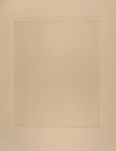 FIGURE STUDY OF A FEMALE NUDE