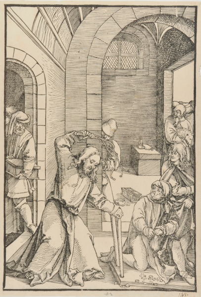 CHRIST DRIVING THE MONEY CHANGERS FROM THE TEMPLE