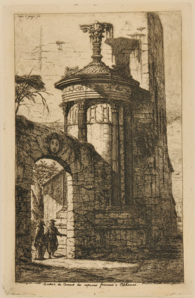 ENTRANCE TO THE FRENCH CAPUCHIN MONASTERY IN ATHENS