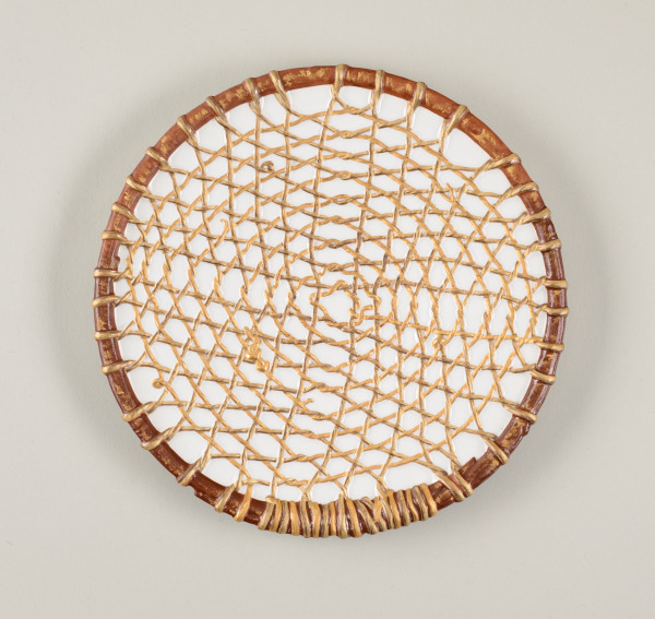 "INDIAN BASKET WEAVE" AFTER-COFFEE PLATE