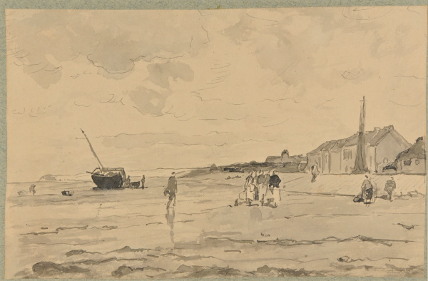 Study for “Fish Auction at the Beach of Villerville”
