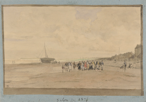 Study for “Fish Auction at the Beach of Villerville”