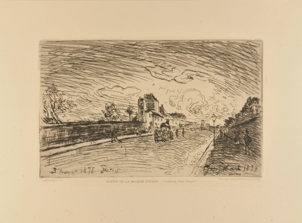 Sortie de la Maison Cochin, (Faubourg Saint Jacques)