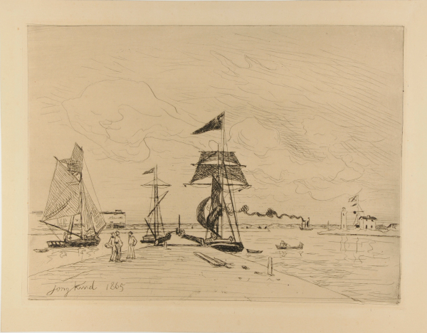 WOODEN JETTY AT THE PORT OF HONFLEUR