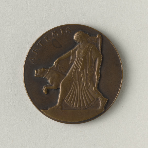"ARTEMIS WITH MASTIFF" MEDAL