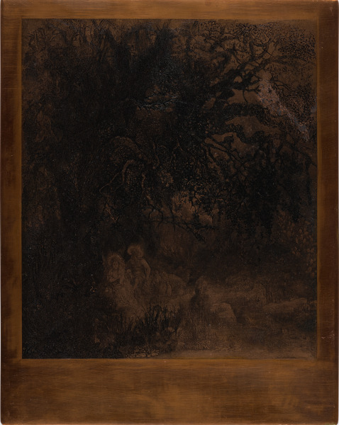 THE REST ON THE FLIGHT INTO EGYPT WITH A SADDLED DONKEY