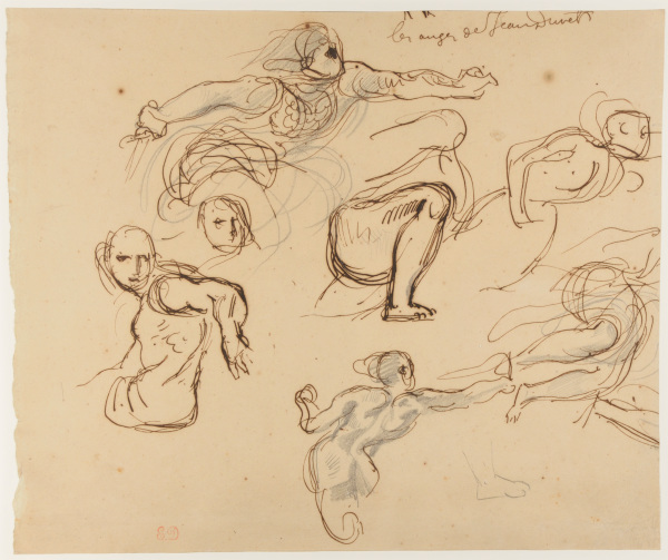STUDIES FOR THE SALON DU ROI, PALAIS BOURBON, PARIS.