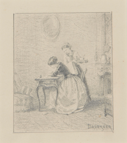 Domestic Interior with Two Women