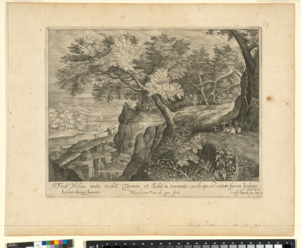 Elijah in Landscape with Mountains and a River