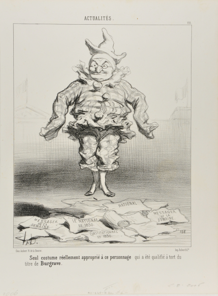 THIS IS THE ONLY REALLY APPROPRIATE COSTUME FOR THIS PERSON WHO INAPPROPRIATELY RECEIVED THE TITLE OF BURGRAVE