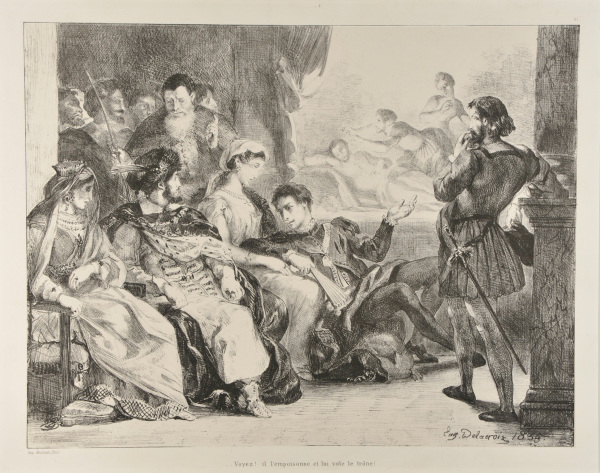 HAMLET MAKES ACTORS PLAY THE SCENE OF THE POISONING OF HIS FATHER (ACT III, SCENE II)