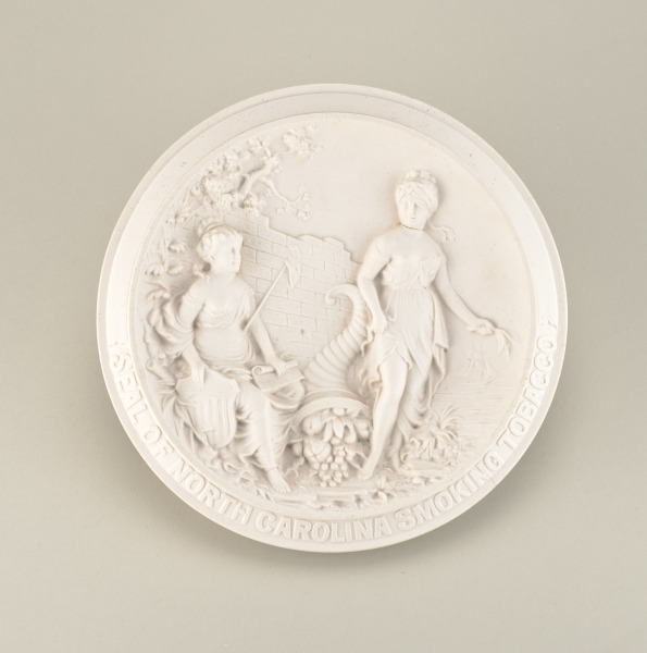 "SEAL OF NORTH CAROLINA SMOKING TOBACCO" PLAQUE