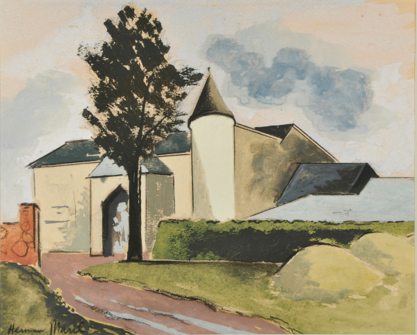 LANDSCAPE WITH BARN