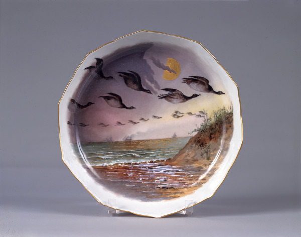 "SOUTHWARD FLIGHT OF DUCK" SOUP PLATE
