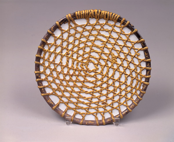"INDIAN BASKET WEAVE" AFTER-COFFEE PLATE