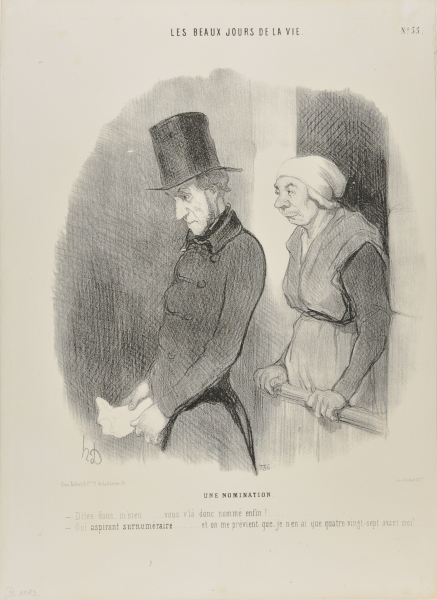 A NOMINATION. - I SAY SIR,.... HAVE YOU FINALLY BEEN APPOINTED? - YES, AS A RESERVE CANDIDATE..... AND THEY ALSO INFORMED ME THAT THERE ARE ONLY 87 BEFORE ME!