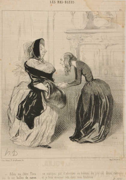 GOODBYE FLORA, MY DEAR... DON'T FORGET TO SEND TWO COPIES OF YOUR FROTHY LITTLE PIECES TO THE NEWSPAPER OFFICE... AND I SHALL WHIP THEM UP IN MY ARTICLE.