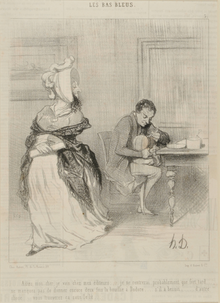 GOOD BYE MY DEAR, I AM OFF TO SEE MY PUBLISHER. I PROBABLY WON'T BE BACK UNTIL QUITE LATE. MAKE SURE TO GIVE DODORE HIS PAP TWICE ... AND FOR THE REST.... YOU'LL FIND IT UNDER THE BED.