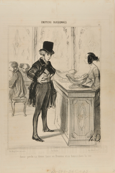 Avoir perdu sa demi tasse au Domino et sa bourse dans la rue.