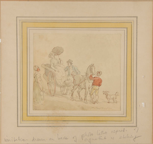 COUPLE GETTING DOWN FROM A CARRIAGE