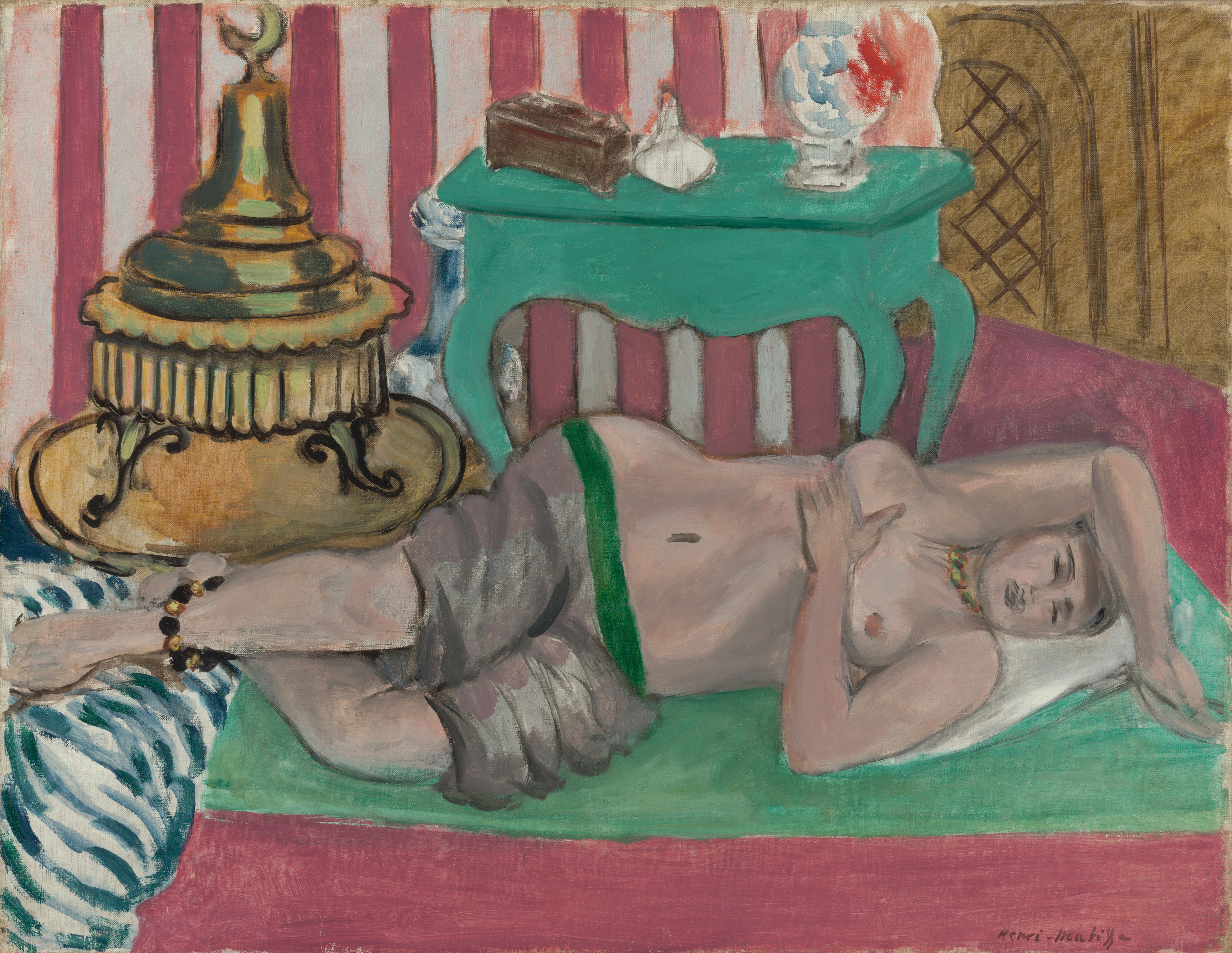 Odalisque with Green Sash