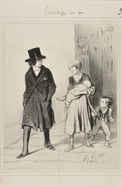 I AM SORRY, MY BRAVE WOMAN.... I AM NOT ABLE TO GIVE YOU ANYTHING..... I AM A MEMBER OF THE SOCIETY OF THE PHILANTHROPISTS OF THE NORTH.... I ONLY GIVE TO THE POOR OF KAMCHATKA!