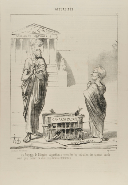 THE SOOTHSAYERS IN ACTION, BEFORE CAESAR CHOOSES HIS MINISTERS.