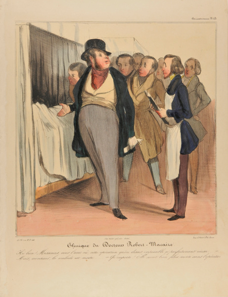 DOCTOR ROBERT MACAIRE'S CLINIC. - THERE YOU ARE GENTLEMEN, THE SURGERY I PERFORMED WAS A FULL SUCCESS, WHILE EVERYBODY CONSIDERED IT TO BE IMPOSSIBLE. - BUT DOCTOR, THE PATIENT IS DEAD! - SO WHAT... ..SHE WOULD HAVE DIED SOONER OR LATER ANYWAY.