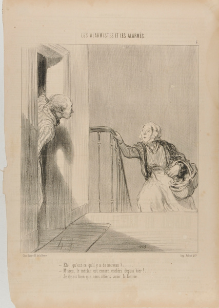 SO, WHAT'S NEW TODAY? - M'SIEU, WHITING'S GONE UP AGAIN SINCE YESTERDAY! - AS I SAID, WE ARE GOING TO HAVE A FAMINE....