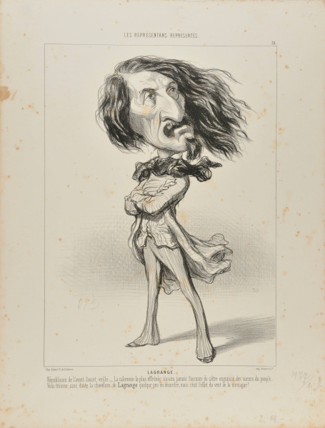 LAGRANGE. REPUBLICAN OF YESTERYEAR. - NOT EVEN THE MOST UNRESTRAINED DEFAMATION WOULD DARE ACCUSING HIM OF TAKING ADVANTAGE OF THE HARD WORK OF THE PEOPLE. HIS SOMEWHAT UNTIDY HAIRDO IS CAUSED BY THE MOUNTAIN WINDS.