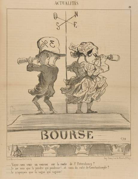 CAN YOU SEE A MESSENGER COMING FROM ST. PETERSBURG? - I CAN ONLY SEE DUSTY DUST ! AND YOU, WHAT DO YOU SEE FROM THE DIRECTION OF CONSTANTINOPLE? - ALL I SEE IS WAVY WAVES.
