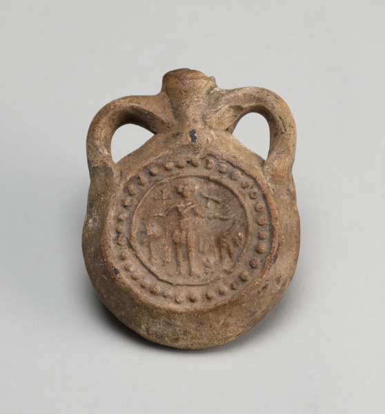 Pilgrim's Flask (Ampulla) with Saint Menas