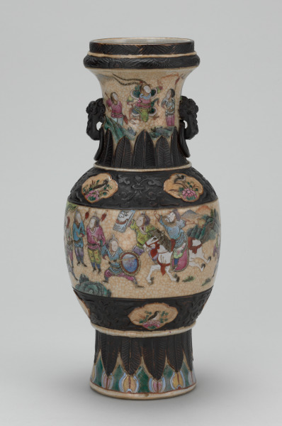Vase Decorated with Scenes of Soldiers in Battle