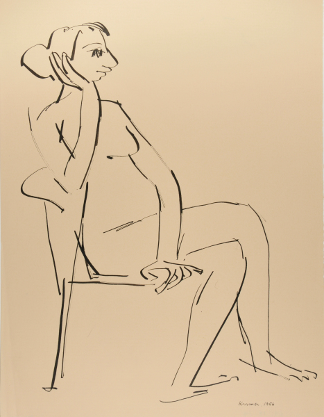 Seated Nude with Crossed Legs