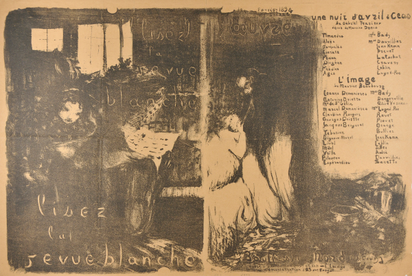 PROGRAMME DE L'OEUVRE: LISEZ LA REVUE BLANCHE (UNE NUIT D'AVRIL À CEOS [AN APRIL NIGHT IN CEOS]; L'IMAGE [THE IMAGE])