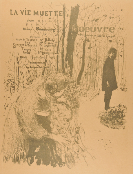 THEATER PROGRAM FOR "LA VIE MUETTE (THE SILENT LIFE)"