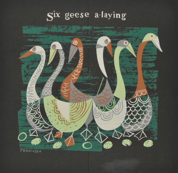 SIX GEESE A-LAYING