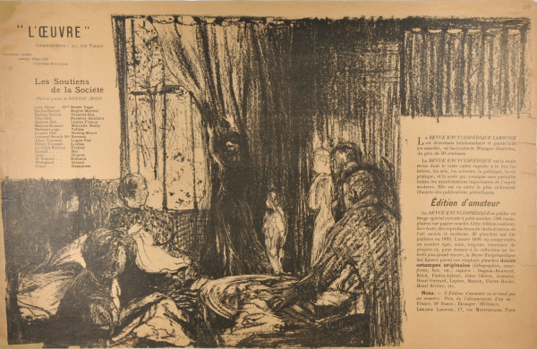 THEATER PROGRAM FOR "LES SOUTIENS DE LA SOCIÉTÉ (PILLARS OF SOCIETY)"