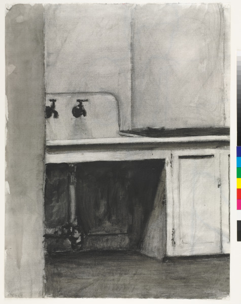 Sink (recto); Female Nude (verso)