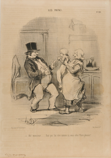 MONSIEUR, YOU SHOULD NOT SMILE AT HIM LIKE THAT, OTHERWISE HE STARTS CRYING RIGHT AWAY