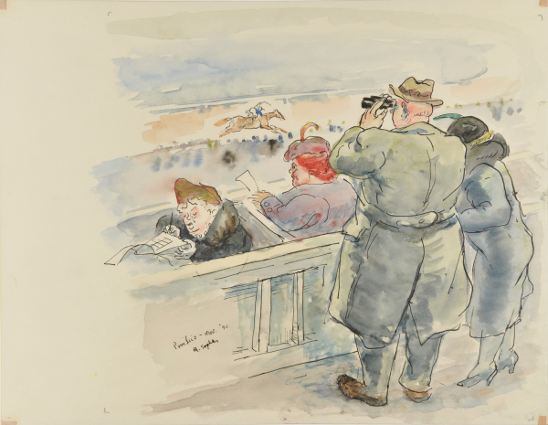 AT THE TRACK #11. DONE AT PIMLICO, NOVEMBER 1940