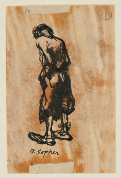 Drawing for the Book ‘Aaron Sopher’ by Forbes Watson