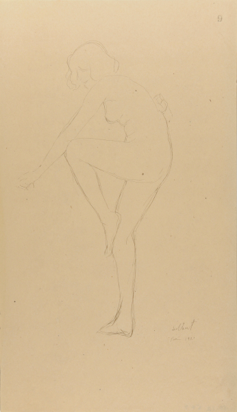 Nude with Bended Knee