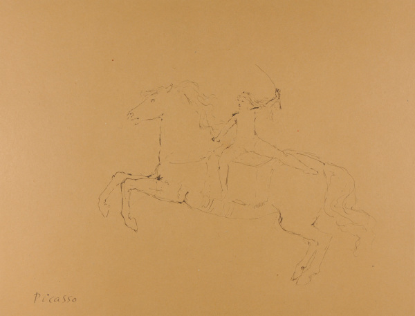 Galloping Horse with Rider