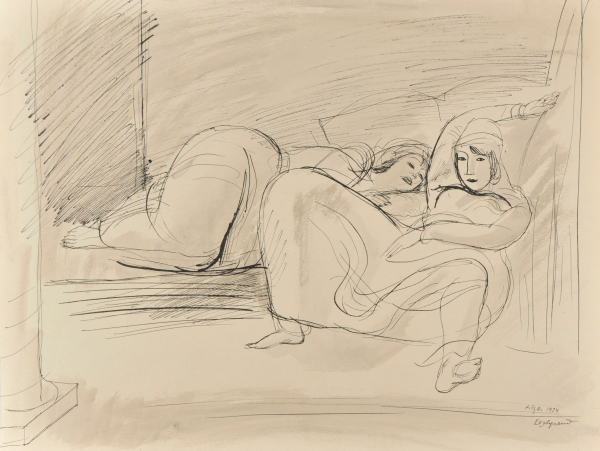 Two Reclining Women