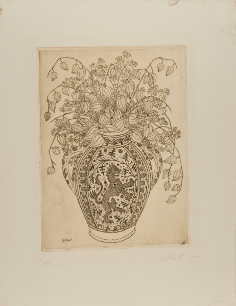 Cloisonne Vase of Japanese Lanterns