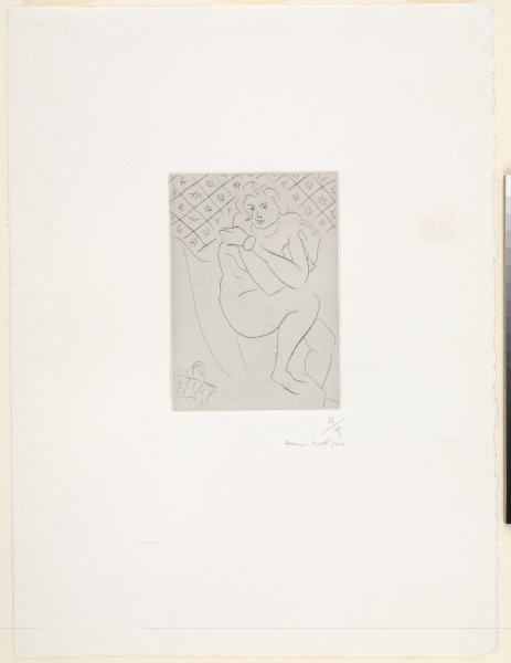 SEATED NUDE, HANDS CROSSED OVER CHEST
