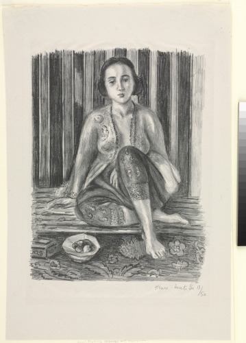 ODALISQUE WITH BOWL OF FRUIT