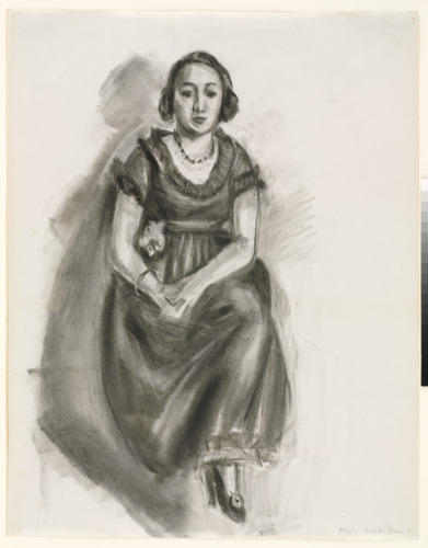 SEATED WOMAN (STUDY FOR "THE BROWN DRESS")